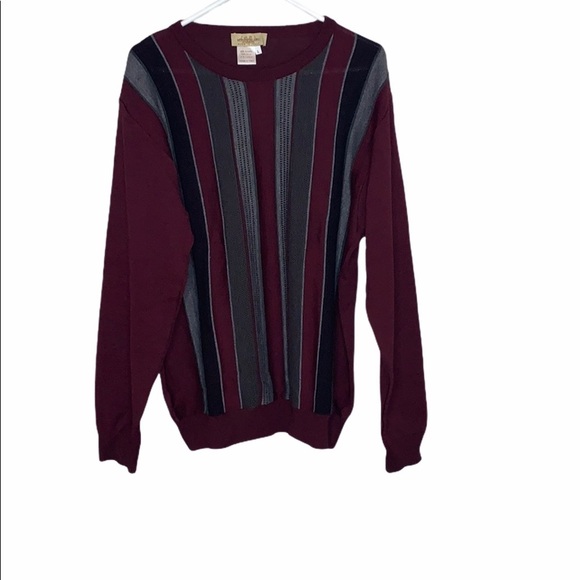 Montechiaro Maroon Mens Sweater - Picture 1 of 6